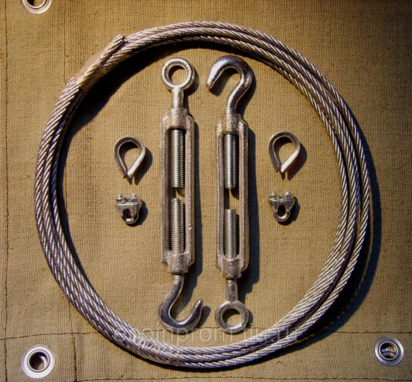 Сварочные шторы из брезента ОП, 2.0 х 3.0 , с карабинами — фото 2